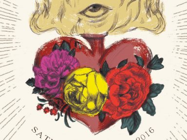 sacred heart save the date illustrated by Laura Shema for Jolly Edition