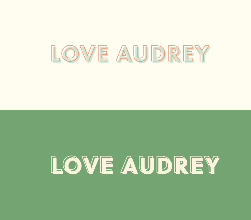 Love Audrey Logo by Jolly Edition