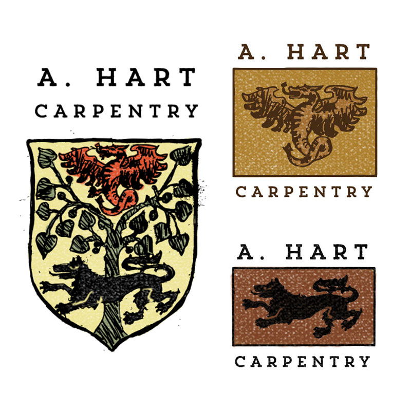 carpenter logo medieval