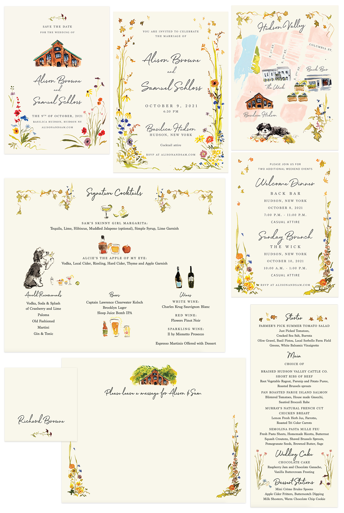 jolly edition Hudson valley wedding full stationery project layout