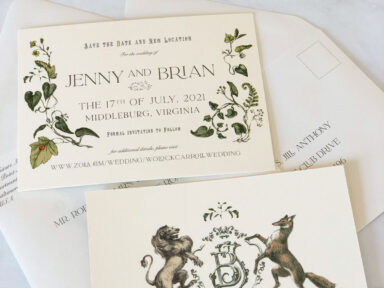Jenny & Brian save the dates Jolly Edition